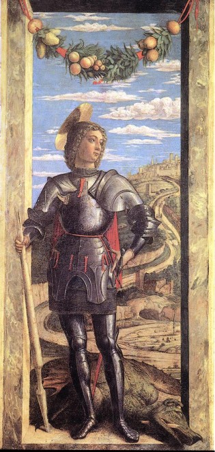 Andrea Mantegna. San Jorge (Venecia, Galeria de la Academia). 1460.