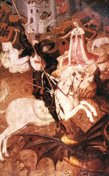 Bernat Martorell. San Jorge y el dragón (Chicago,  Art Institute of Chicago (1430-1435).