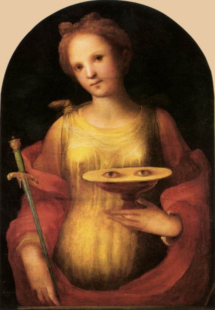 Domenico Beccafumi. Santa Lucía (Siena, Pinacoteca Nazionale). 1521. 