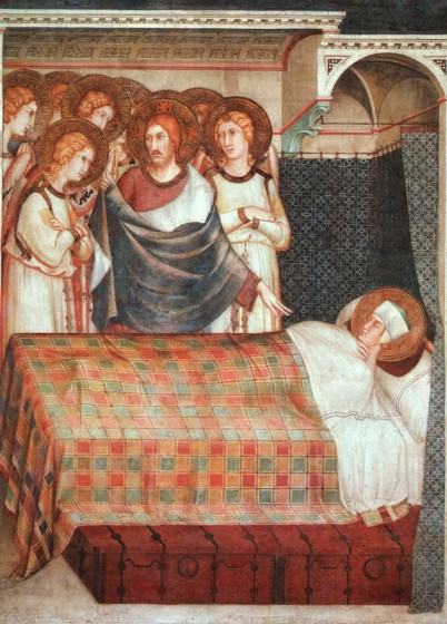 Simone Martini. El sueño de San Martín  (Asís, iglesia inferior de la basílica de San Francisco). 1312-1317. 