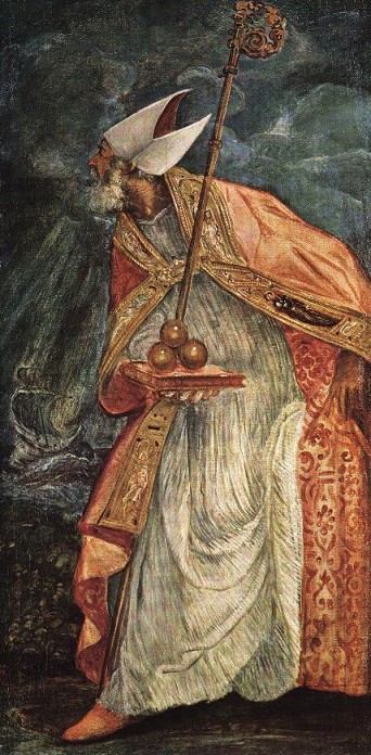 Tintoretto. San Nicolás (Viena, Kunsthistorisches Museum). Mediados del siglo XVI. 