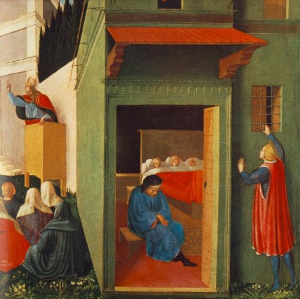 Fray Angelico. Historia de San Nicolás. Detalle (Roma, Pinacoteca Vaticana). 1437.