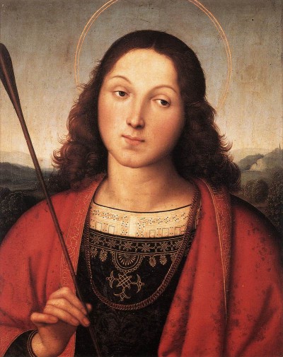 Rafael Sanzio. San Sebastián (Bérgamo, Academia Carrara). 1501-1502.