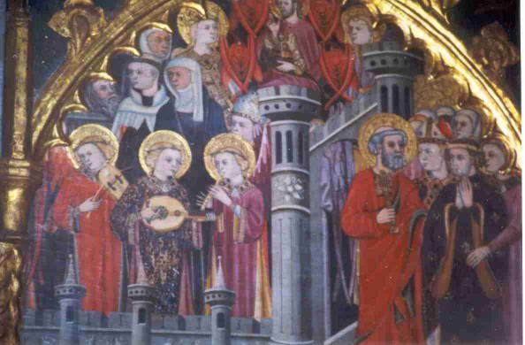 Pere Valls. Retablo de Santa Ana (Cardona, iglesia de Sant Miquel). Principos del siglo XV. 