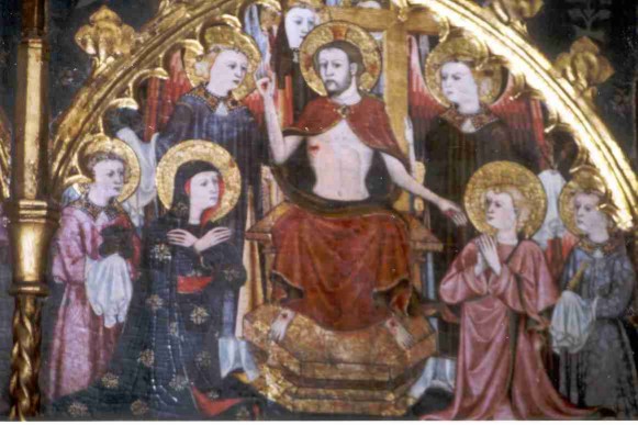 Pere Valls. Retablo de Santa Ana (Cardona, iglesia de Sant Miquel). Principos del siglo XV. 