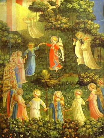 Juicio Final. Fray Angelico (Florencia, Museo de San Marcos). Hacia 1432-1435.  Detalle.