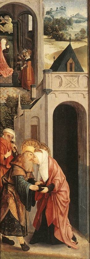 Maestro de Alkmaar. Escenas de la vida de san Joaquín y santa Ana (Haarlem, Frans Halsmuseum). Hacia 1500.