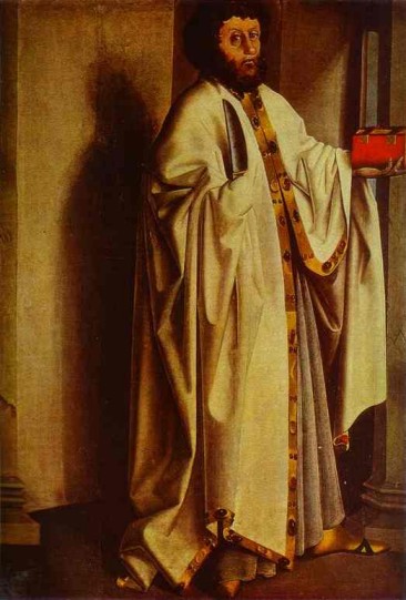 Konrad Witz. San Bartolomé (Basilea, Öffentliche Kunstsammlung). 1437.