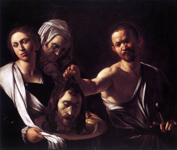 Caravaggio. Salomé con la cabeza del Bautista (Londres, National Gallery).  1607.