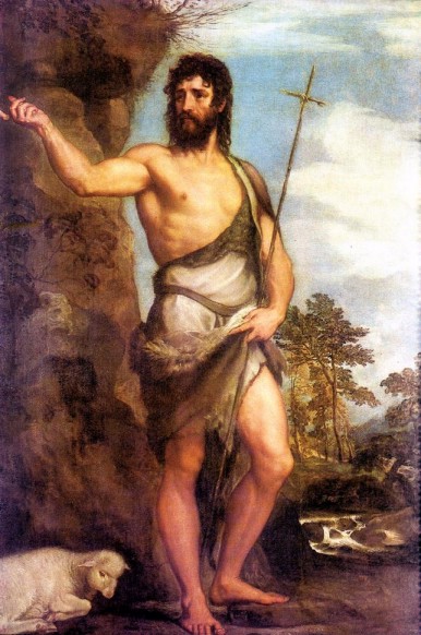 Tiziano. San Juan Bautista (Venecia, Galería de la Academia). 1542. 
