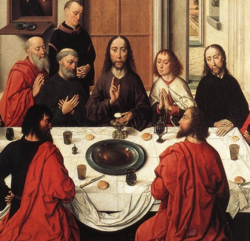 Dieric Bouts. La Última Cena (Lovaina, iglesia de San Pedro). 1464-1467.