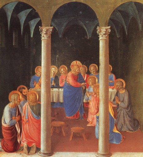Fray Angelico. La comunión de los apóstoles (Florencia, Museo de San Marco). 1451-1453.