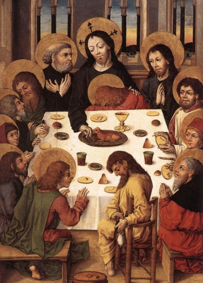 Meister des Hausbuchs. La Última Cerna (Berlín, Staatliche Museen). Finales del siglo XV.