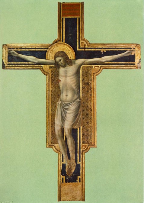 Giotto. Crucifixión (Rímini, Templo Malatestiano). 1310-1317.