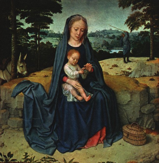 Gerard David. Descanso en la huida a Egipto (Washington, National Gallery of Art). 1510.