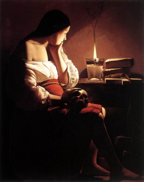 George La Tour. La Magdalena penitente (Los Angeles, County Museum of Art). 1640.