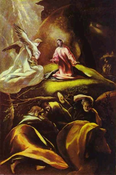 El Greco. La oración en el huerto (Budapest, Museo de Bellas Artes). 1605.