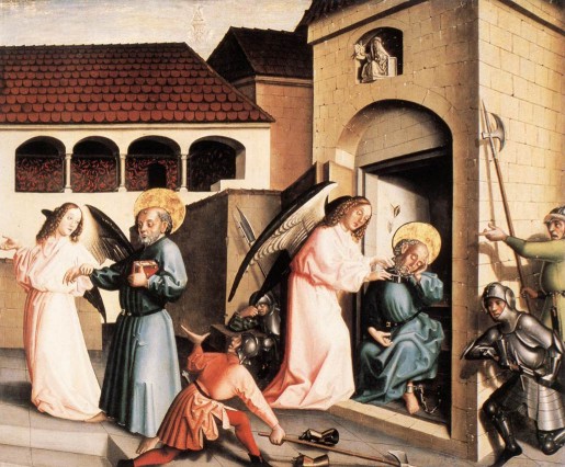 Konrad Weitz. Liberación de San Pedro (Ginebra, Musée d'Art et d'Histoire). 1443-1444.