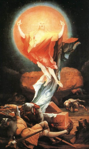 Matias Grünewald. La resurrección de Cristo. Retablo de Isenheim (Colmar, Museo Unterlinden). 1515.