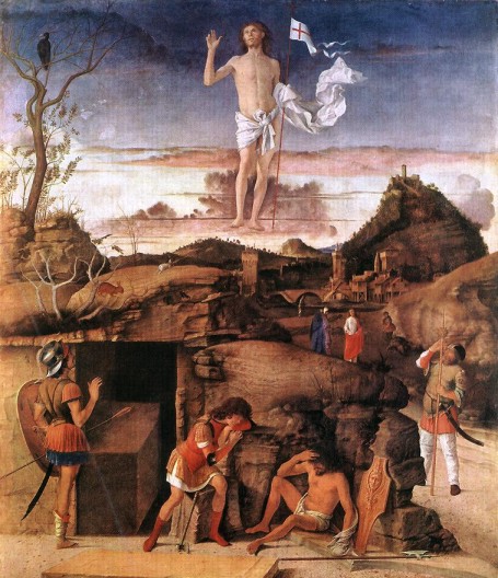 Giovanni Bellini. La resurrección de Cristo (Berlín, Staatliche Museen). 1475-1479.