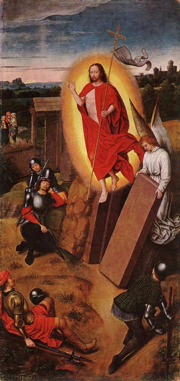 Hans Memling. Resurrección de Cristo (Budapest, Museo de Bellas Artes). Último tercio del siglo XV.