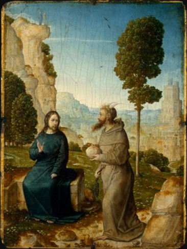 Juan de Flandes. La tentación de Cristo (Washington, National Gallery). 1504.