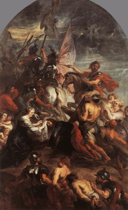 Pedro Pablo Rubens. El camino al Calvario ( Bruselas, Mus&eacute;es Royaux des Beaux-Arts). 1634-1637.