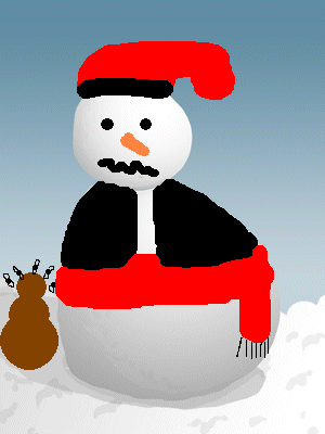 El caganer de neu