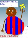 Ninot de neu del Bar&ccedil;a
