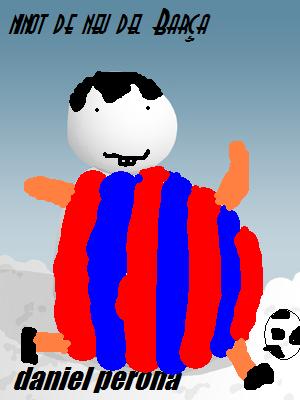 Ninot de neu del Bar&ccedil;a