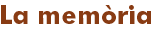 La memòria
