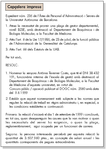 Exemple de la resolució (1a pàgina)