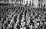Italian soldiers parade in Spain, ILN 1939/03/04