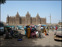 La Gran Mezquita de Djenné en el día de Mercado