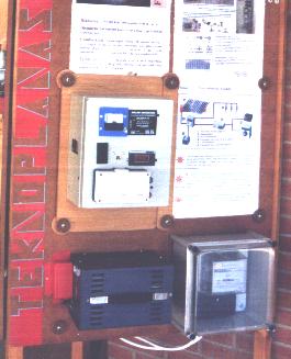 Cuadro de control de la central fotovoltaica.