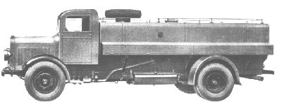 Camion cisterna sobre chasis 50/60 CV de 1930.