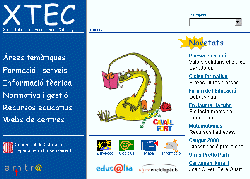 Web de la Xarxa Telemàtica Educativa de Catalunya