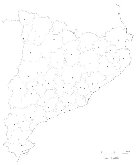 mapa de Catalunya