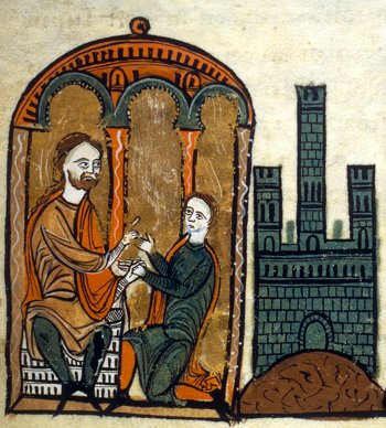 MECD.ACA.LFM.fol.61.Jurament de fidelitat al comte Bernat Tallaferro de Besal