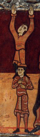 Sant Mart Capolat (Bergued). Fragment del frontal de Sant Andreu. Segle XII. Museu Episcopal de Vic. Foto (X.Xort)