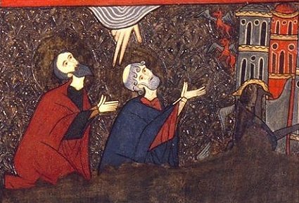 Bo�. Frontal de St.Pere(detall). MNAC. s.XII Foto(Calveras/M�rida/Sagrist�)