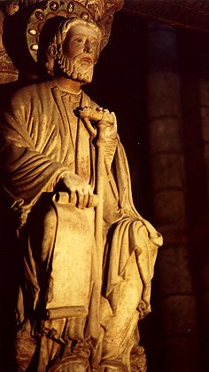 Imatge de Santiago. Santiago de Compostel�la. Segle XII. Foto (T.Vinyoles)