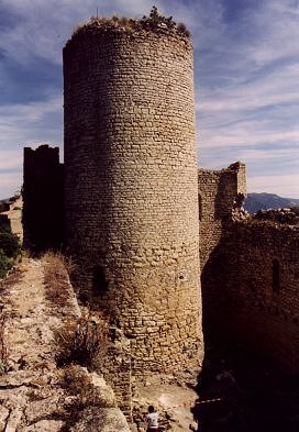 Torre del castell de Mur abans de la restauraci. Foto (E.Biosca).