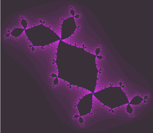 Fractal de Julia en un punto interior al conjunto M