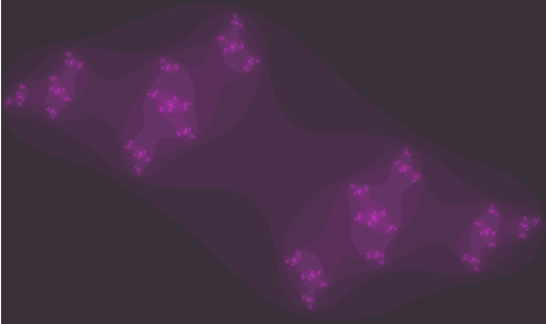 Fractal de Julia en un punto exterior a M