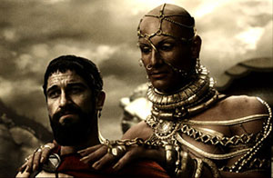 Image:300- Leonidas and Xerxes discuss surrender.jpg