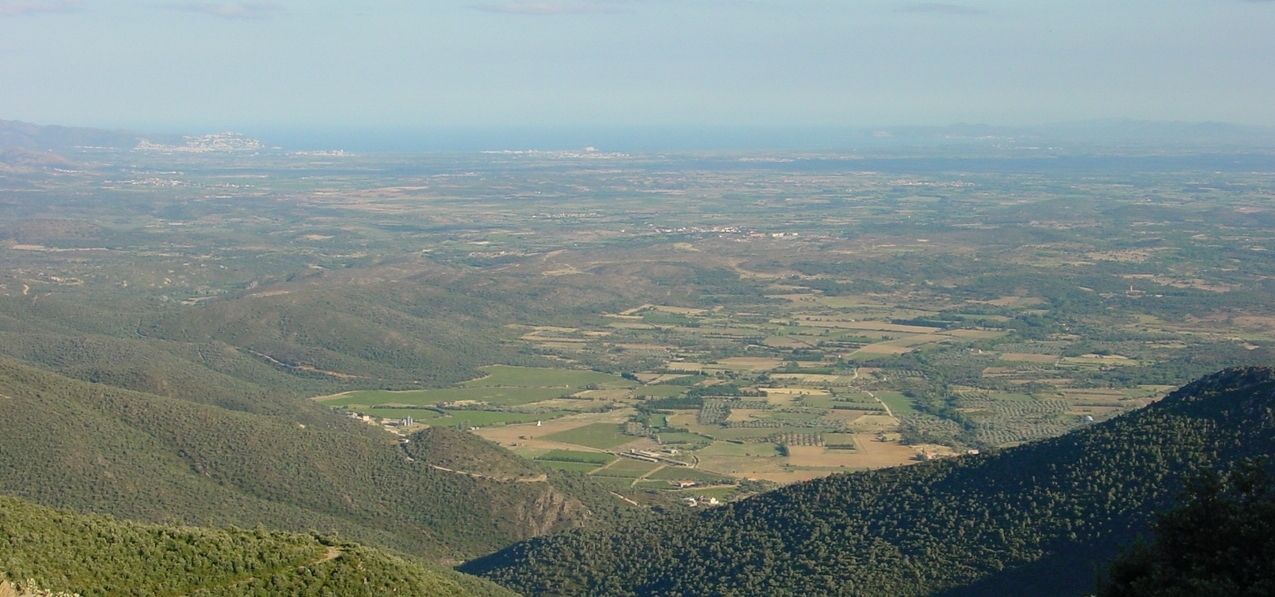 Des del coll de l'Auleda