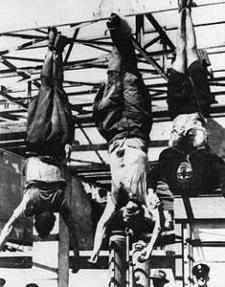 photo: Mussolini hanged (23K)