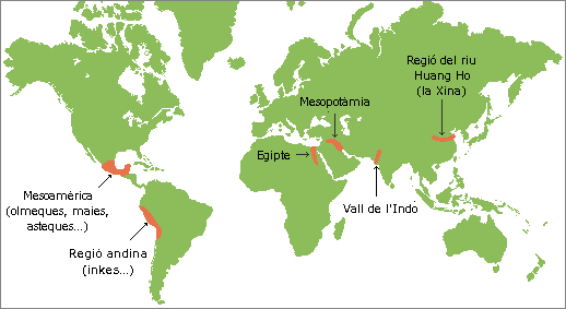 Mapa de les civilitzacions antigues