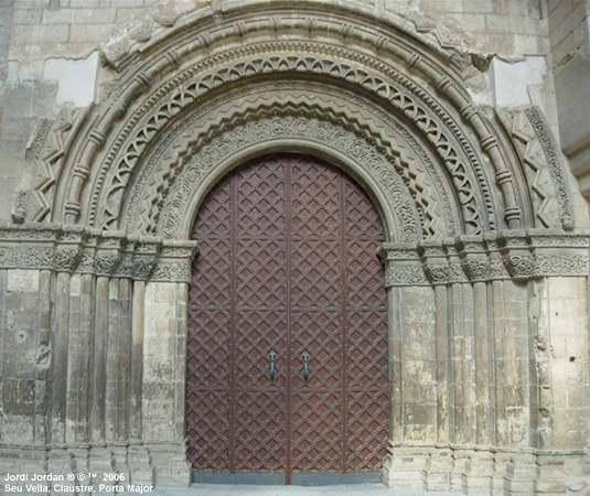 Seu Vella de Lleida. Detall. Porta Major.